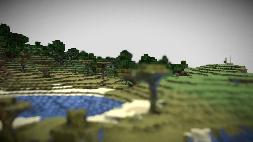 Photogrammetricization of Minecraft worlds