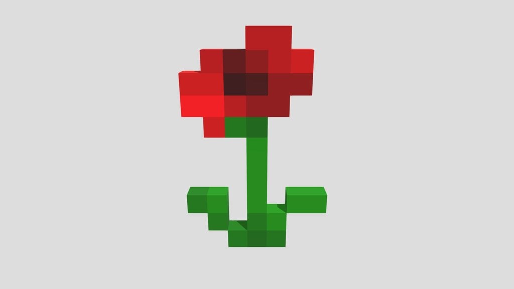 Minecraft Poppy Flower