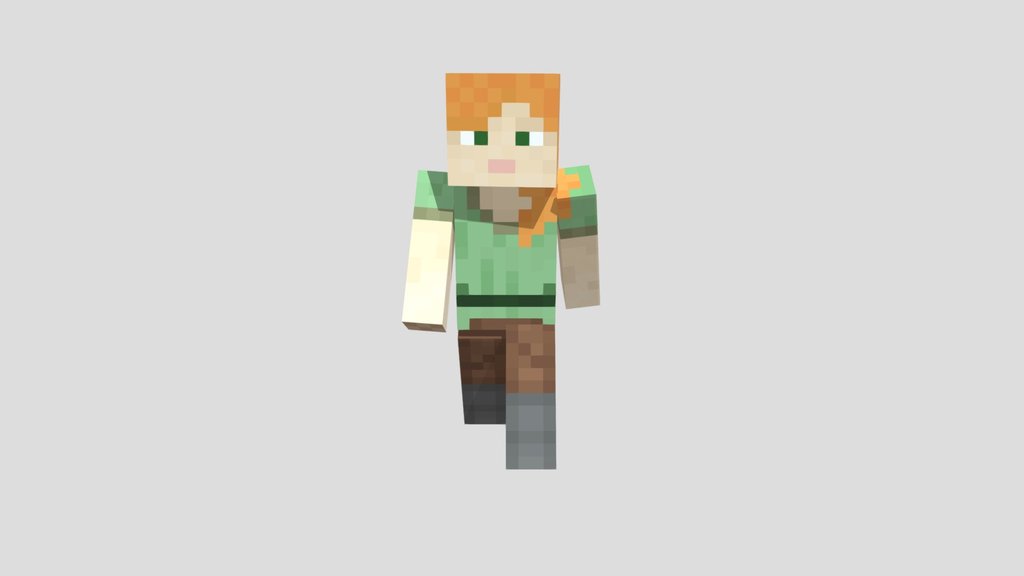 Minecraft Alex Character Animated