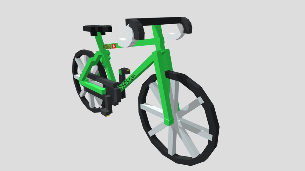 Low poly Road bike