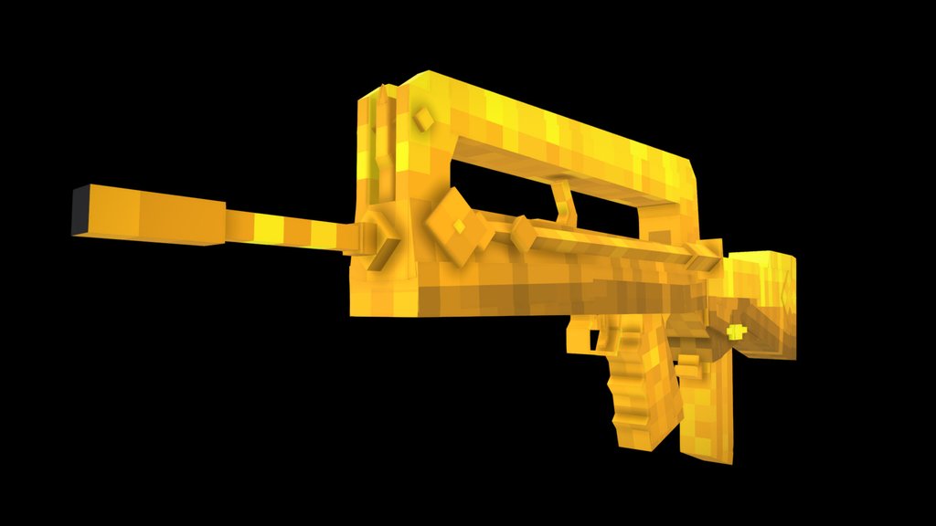 Golden Famas F1 ( Blockbench )