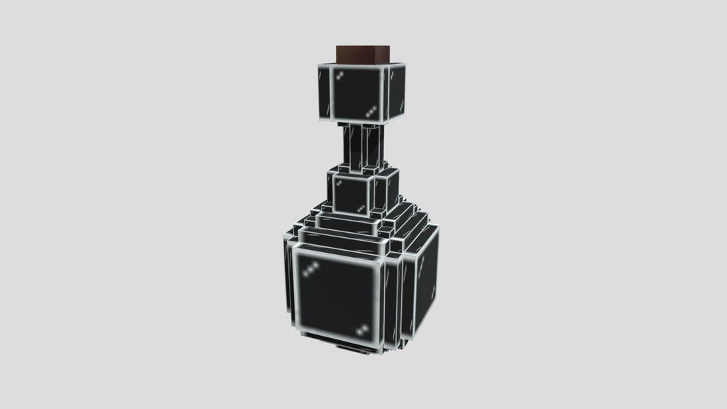 Pot / Bottle 3D Of minecraft
