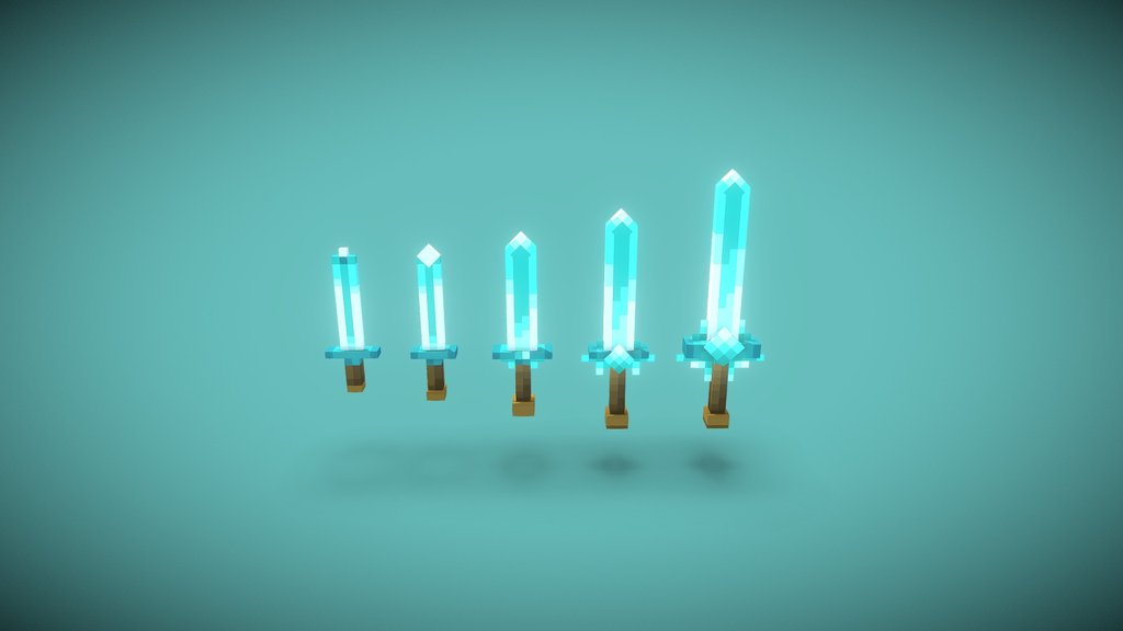 Diamond swords evolution [ downloadable ]