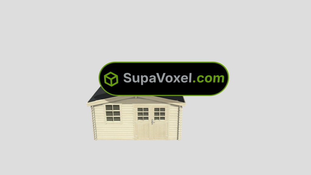 Wooden Garden Cabin - Pixal3D vs SupaVoxel