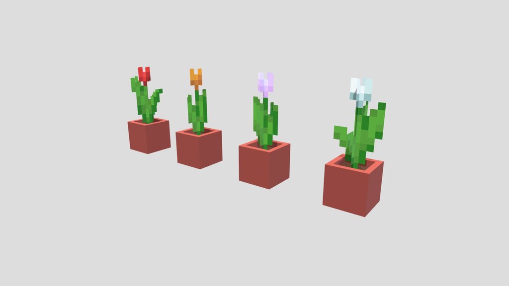 Minecraft - Tulip pots