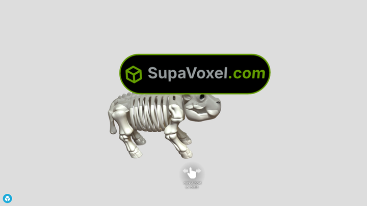 Skeleton Calf Prop - Meshy vs SupaVoxel
