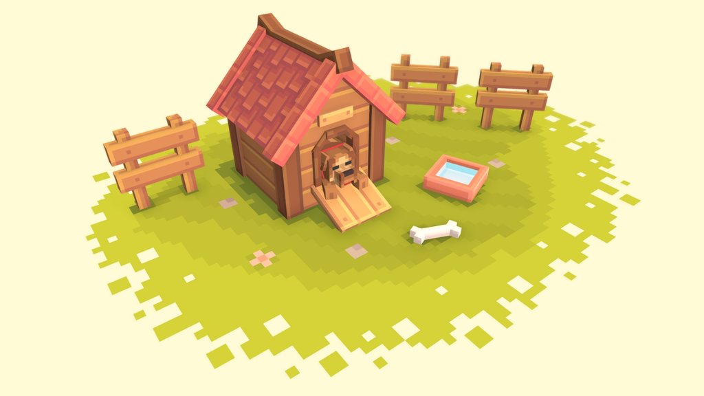 [Blockbench] Dog House