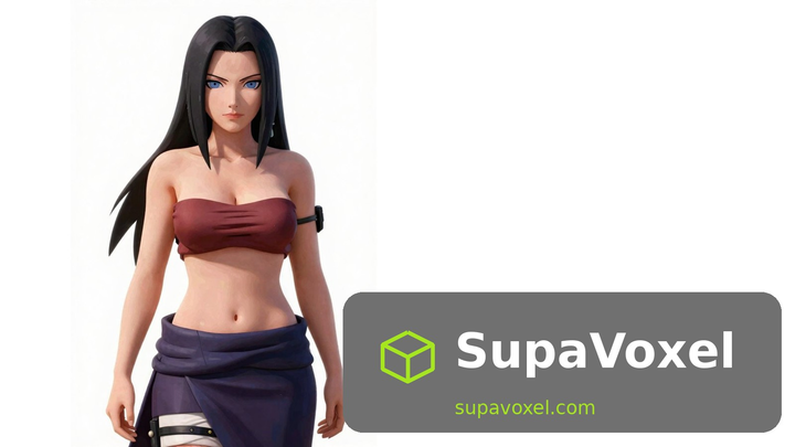 Blonde Anime Medic Girl - Image to STL SupaVoxel