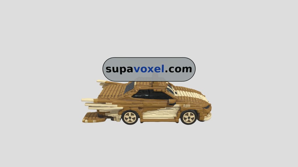 Voxel Cat Car - Voxel Model - SupaVoxel