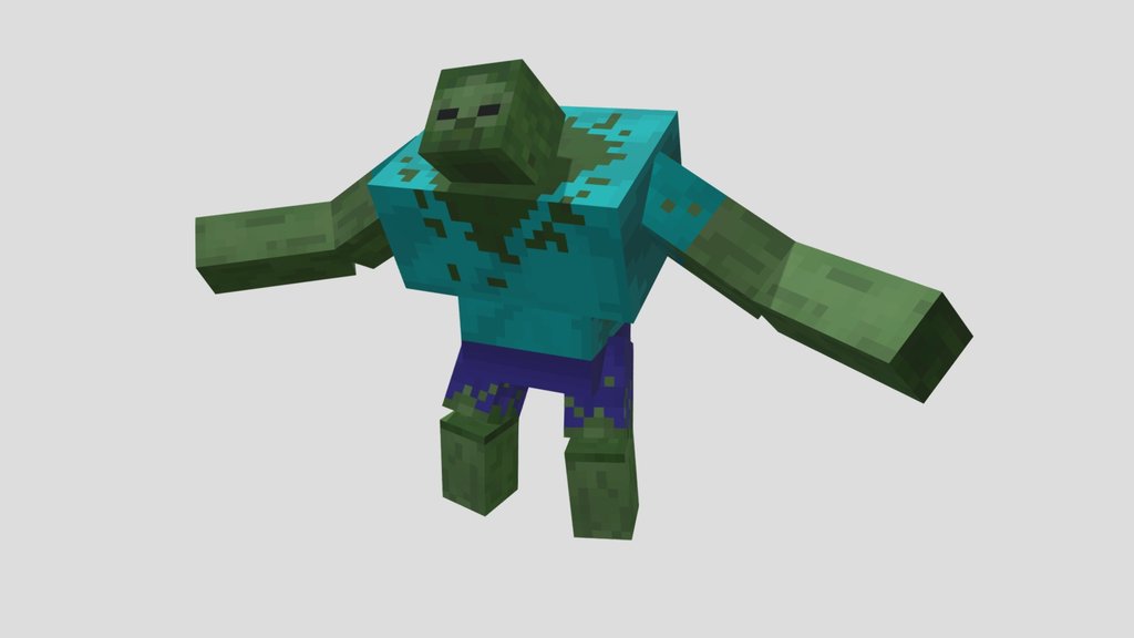 Minecraft Animated Mutant Zombie