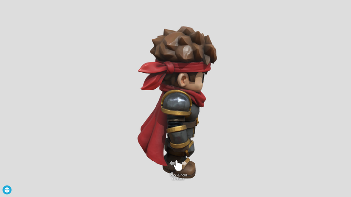 Chibi Armored Warrior - Tripo 3D vs SupaVoxel