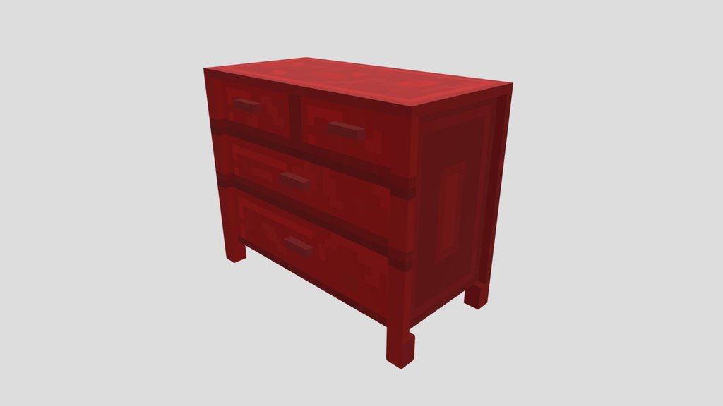 Meduim Red Cabinet [minecraft]