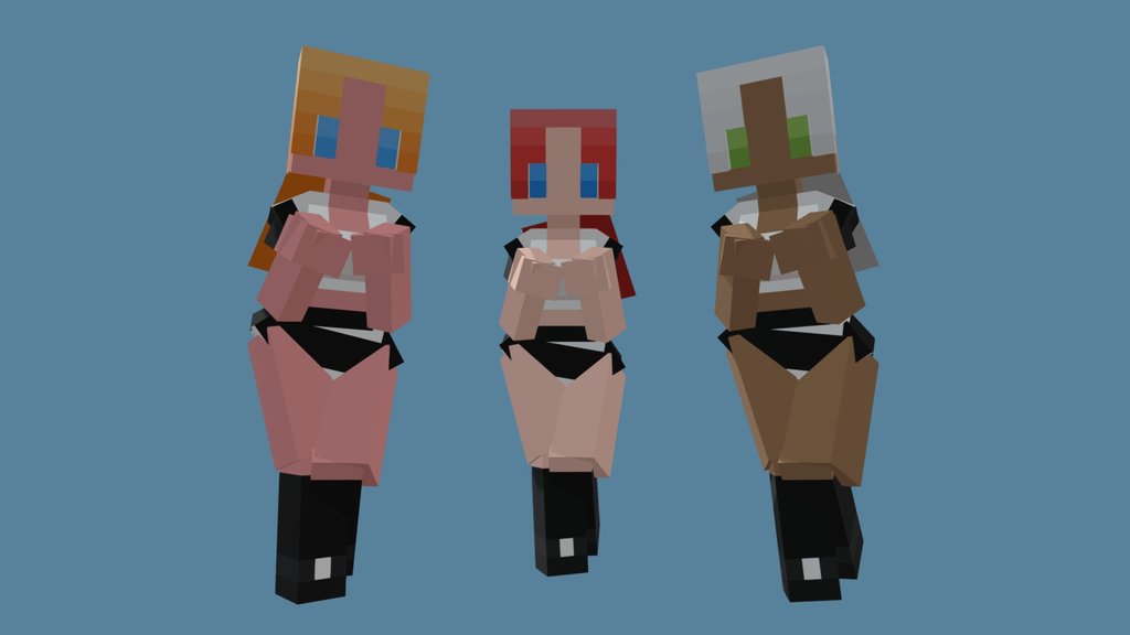 Female Minecraft Base Model