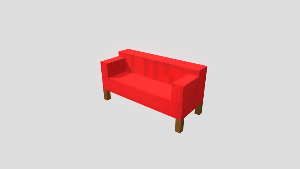 Red Couch Minecraft