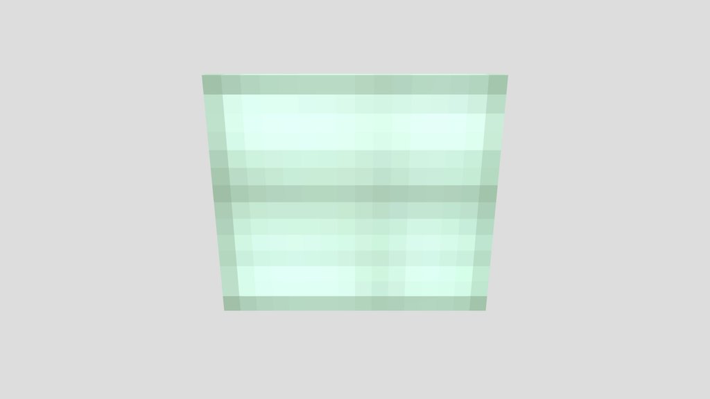 Green Glass Pane (Minecraft Model)