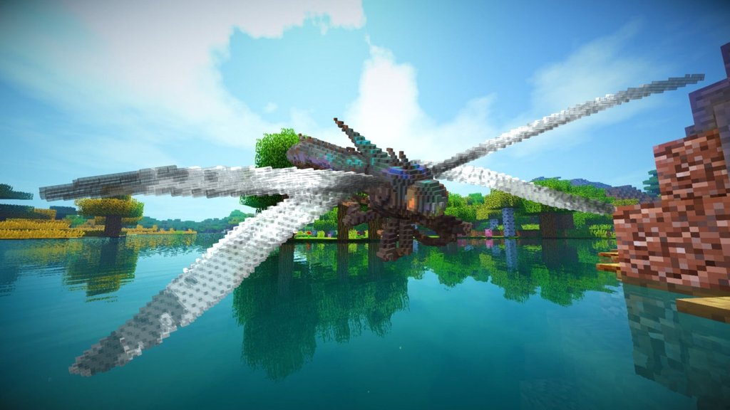 Minecraft Dragonfly Build Schematic