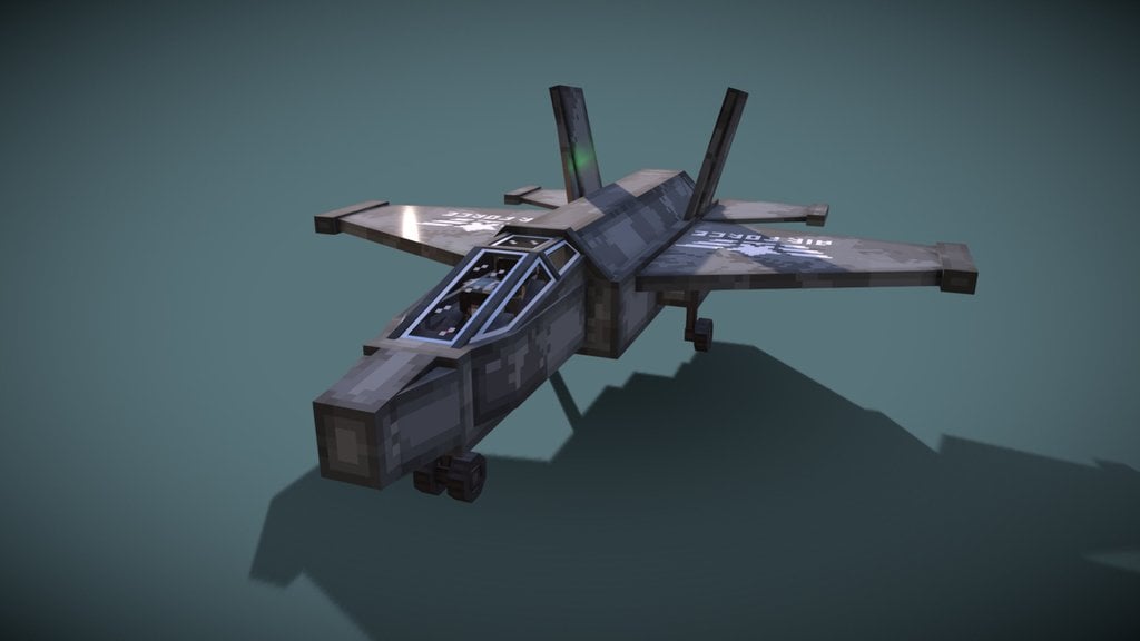 F-15 FIGHTER JET - MINECRAFT