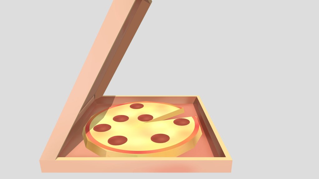 Pizza Box with Pizza