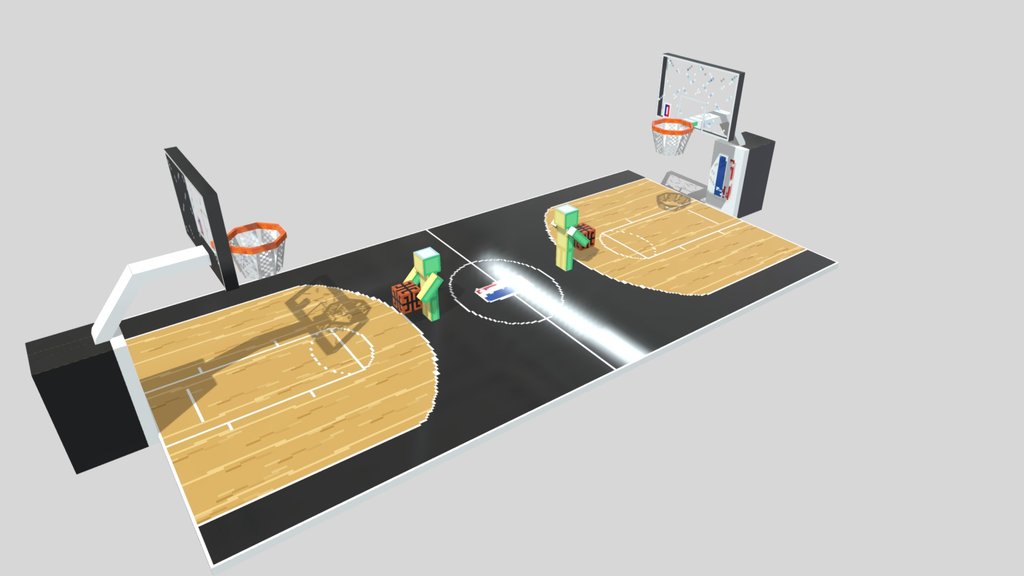 Basketball Court Minecraft Model