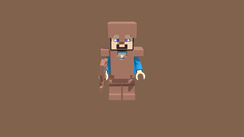 Lego Minecraft Steve (copper Age)