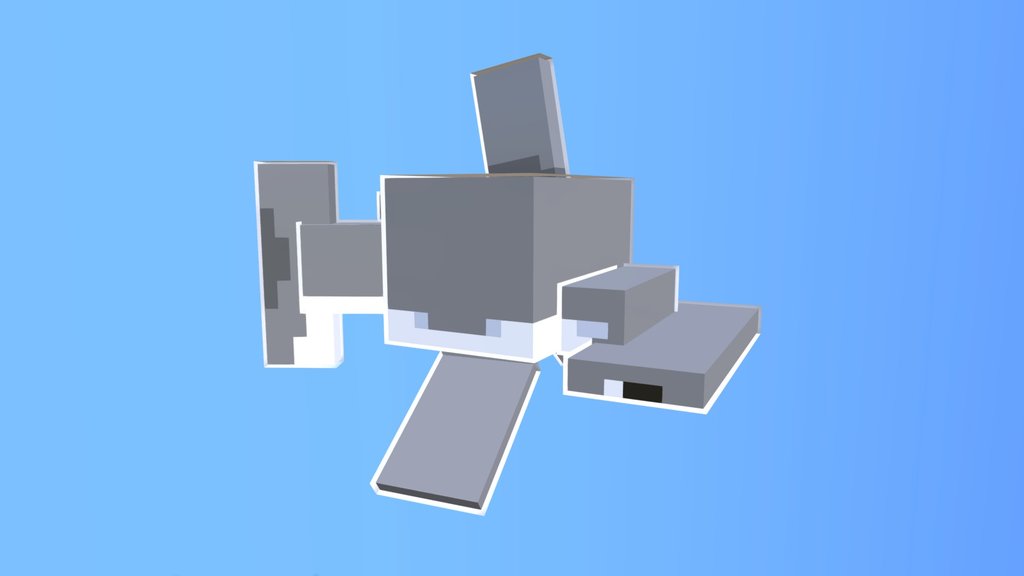 Lowpoly Hammerhead Shark
