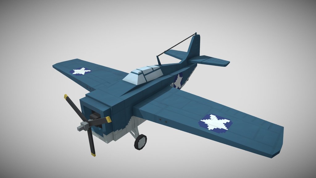 F4F Wildcat - Original Minecraft Model
