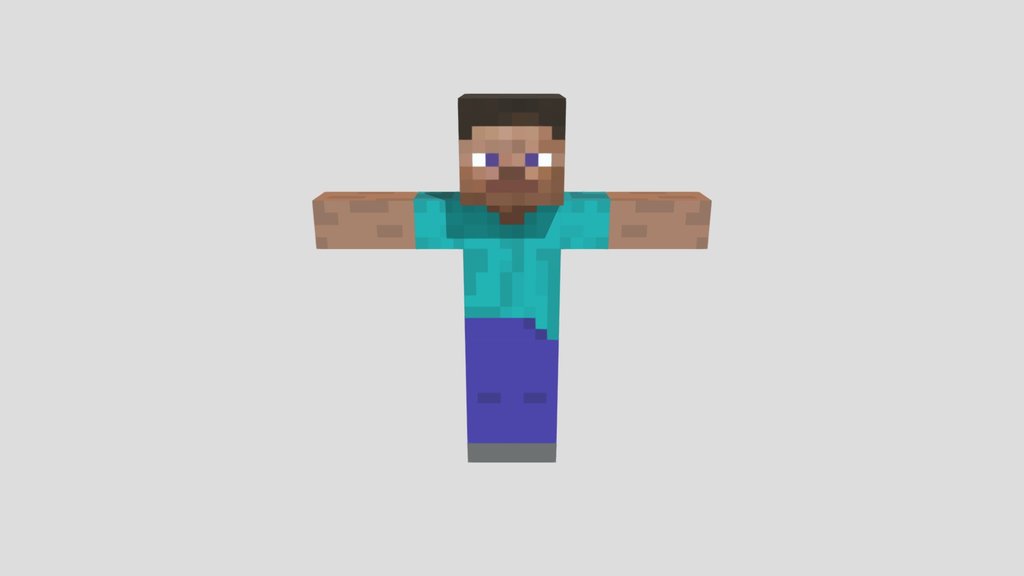 Minecraft character "Steve".