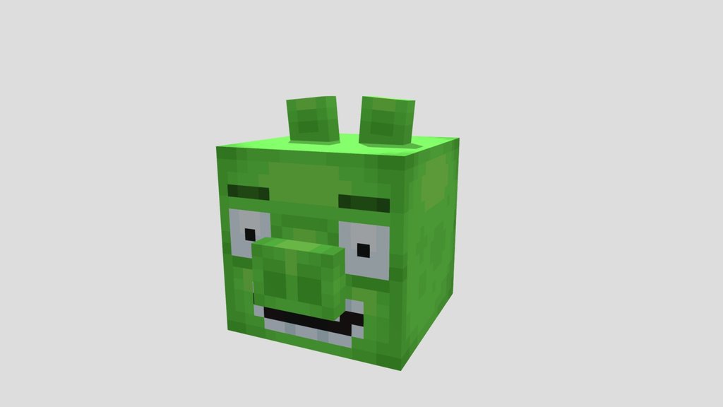 Pig - Angry birds Minecraft Style