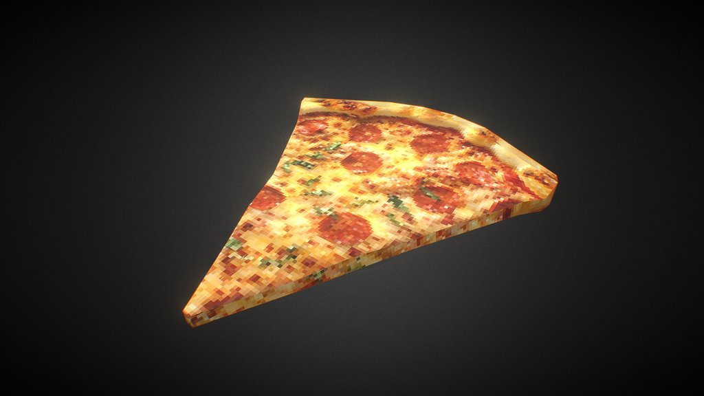 PSX-Inspired Low-Poly Pizza Slice