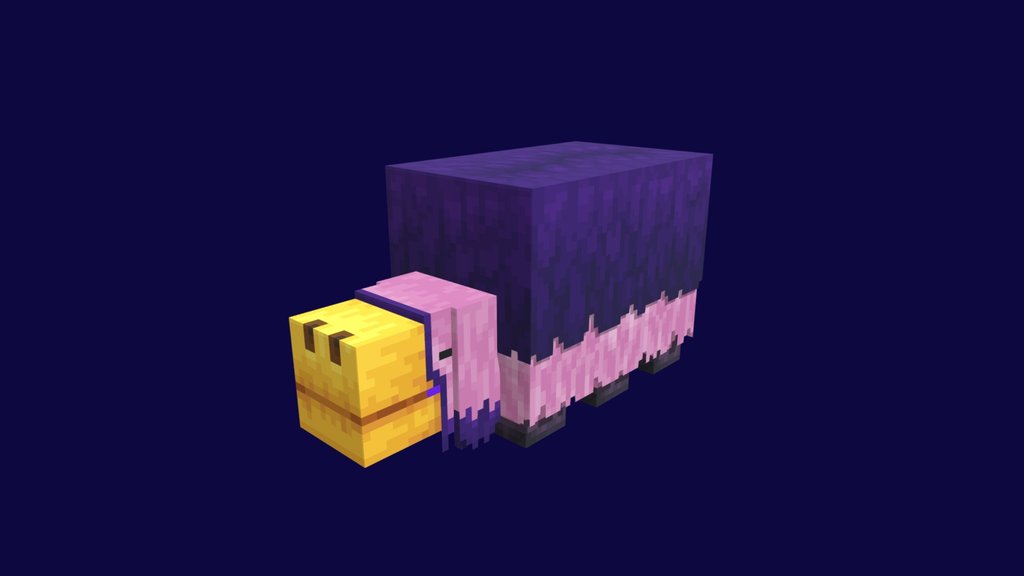 {Minecraft} Sniffer Entity (Pink & Purple)