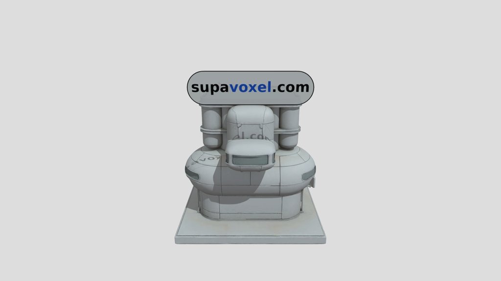 Brutalist Sci-Fi - Hunyuan 3D vs SupaVoxel