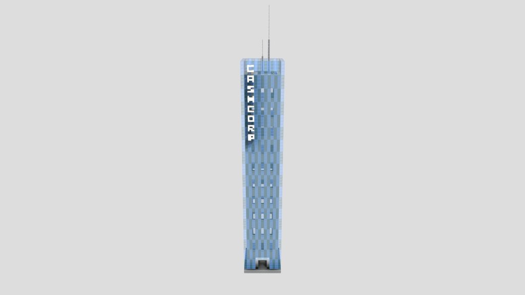 Blue Small Skyscraper (13x13)