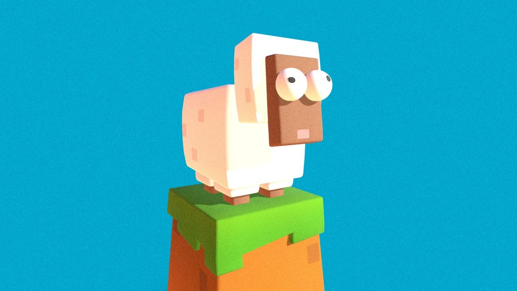 FREE Voxel Sheep & Grass