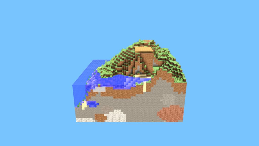 Minecraft hill side house