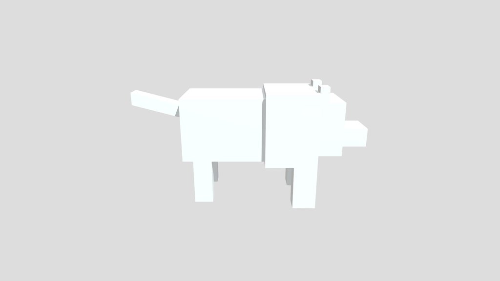 3D Sketchbook 7 Minecraft Wolf