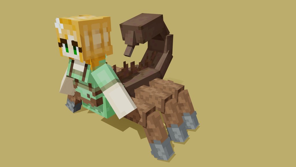 The scorpion girl - Blockbench