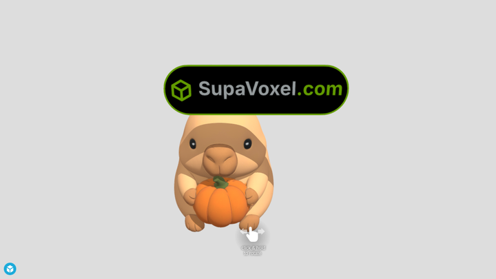 Capybara With Pumpkin - Trellis 2 vs SupaVoxel