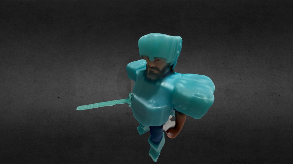 Steve figure with sword