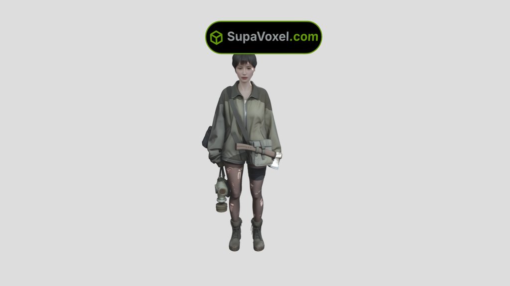Post-Apocalyptic - Tripo AI 3D vs SupaVoxel