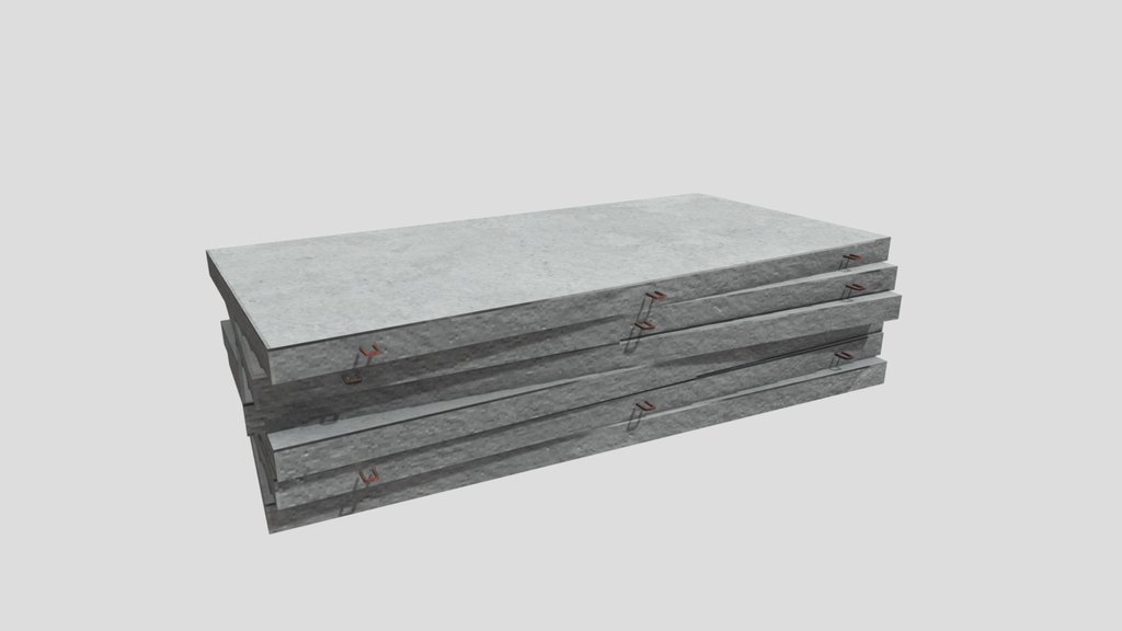 Lowpoly concrete slabs