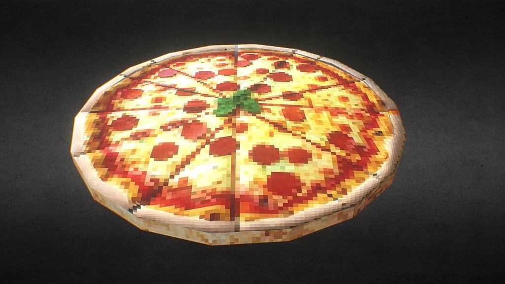 PSX Low-Poly Pizza