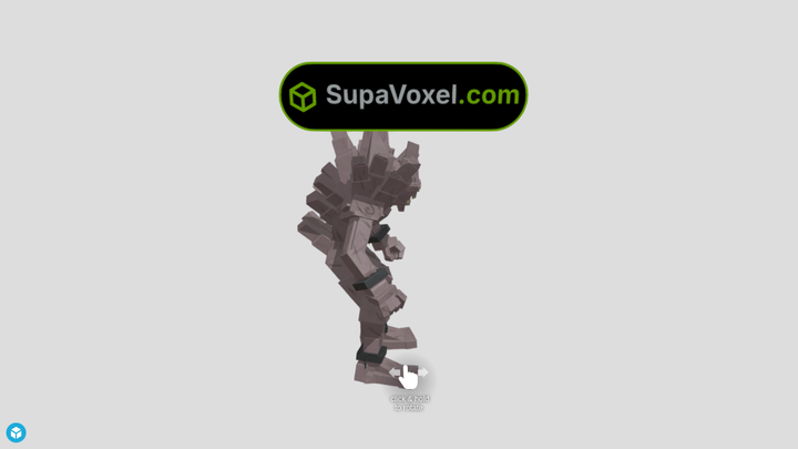 Wooden Golem Creature - Rodin AI vs SupaVoxel