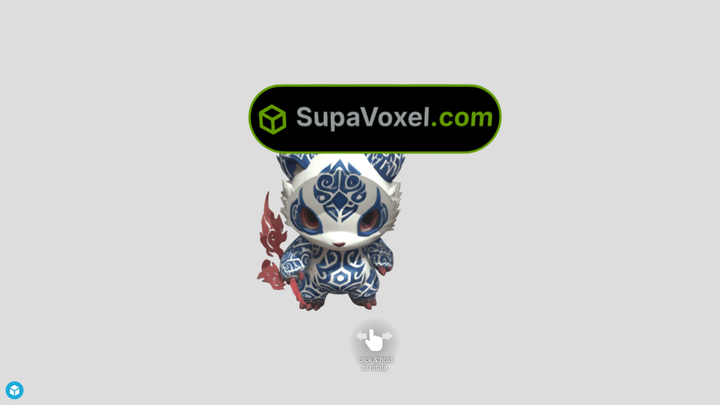 Porcelain Spirit Panda - Meshy 6 vs SupaVoxel