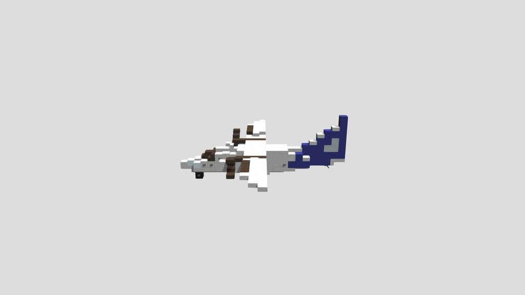 Minecraft Saab 340 Blue West Livery
