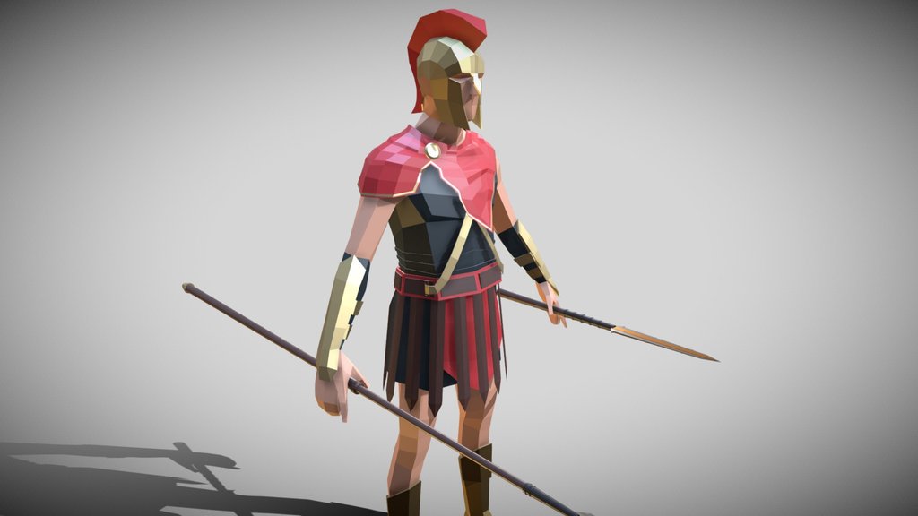 Low-Poly Roman Soldier