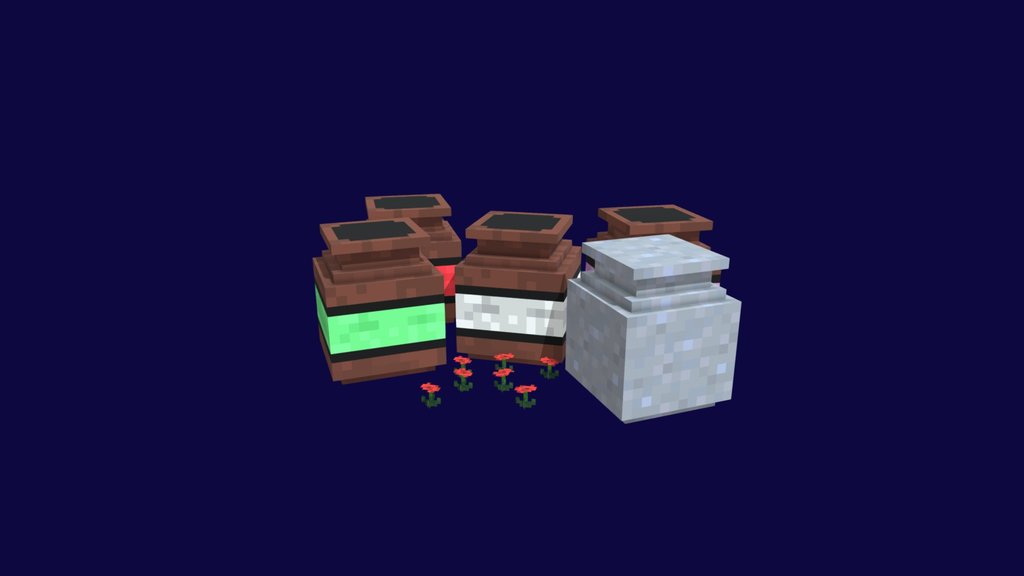 {Minecraft} Coloured Vase
