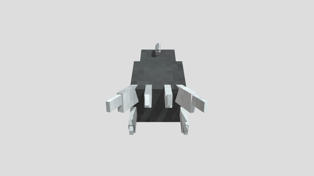 Dragon head for minecraft blockbench