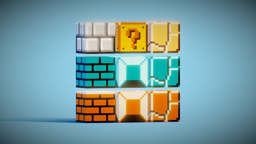 Directional Mario Blocks 3D