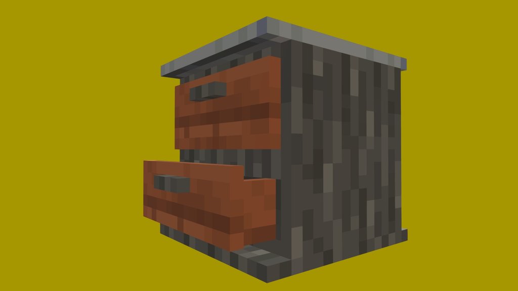 {Minecraft} Acaica Wooden Draws (open)