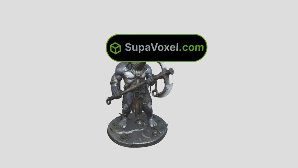 Shark Warrior Statue - Sloyd vs SupaVoxel